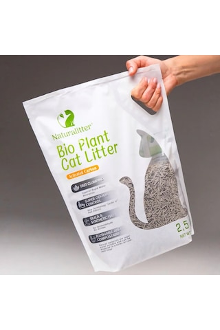 Naturalitter Bio Plant Cat Litter Tofu Aktif Karbonlu Pelet Kedi Kumu 6 X 2,5 Kg