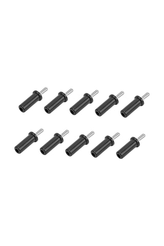 Moveevo 10 Adet 4mm Bakır Bananası Soketi - Siyah Welding Tipi Hoparlör Kablosu Bağlantı Elemanı, Yüksek Konduktif, 32a Akım Destekli