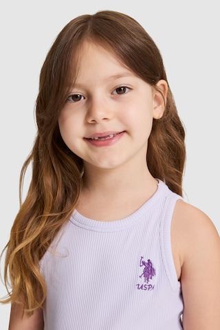 U.S. Polo Assn. Kız Çocuk Lila Tişört Basic 50325671-vr034
