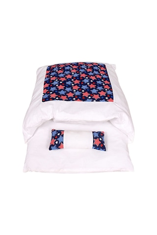 Kedi Yatağı, Çıkarılabilir Ve Yıkanabilir, Tüm Mevsimler İçin, Koyu Mavi Yıldız M 3-10 Kedi