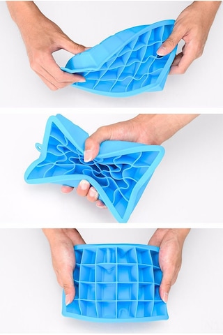 Hfambition Mor Çubuğu Makinası 24 Lü Silikonlu Kapaçklı - Purple Dondurucu Molds: Bebek Yemeği, Çikolata, Jöle İçin Esnek Döküm Tepsisi Çok Renkli