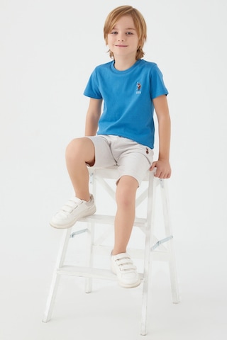 U.S. Polo Assn Light Blue Mavi Erkek Çocuk Bermuda Takım U.S. Polo Assn Light Blue Mavi Erkek Çocuk Bermuda Takım