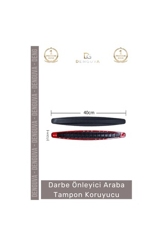 Tamponkoruyucu Karbon Desenli Beyaz Çizilmez Esnek Darbe Emici Kaliteli Araba Tampon Koruyuc