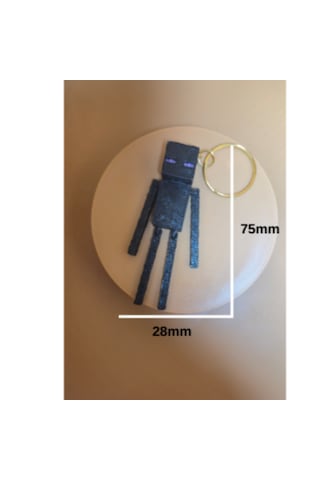 3dfuryam Minecraft Hareketli Enderman Anahtarlık