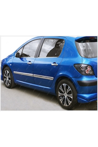 Peugeot 307 Hb Krom Yan Kapı Çıtası 4 Prç. 2000 ve Üzeri P.çelik