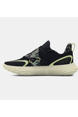 Under Armour - Erkek Flow Futr X 4 Camo Basketbol Ayakkabısı 3027772-001 Black Retro Green Metallic Gold Çok Renkli