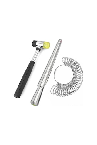 Symbee Hkus Alyuminyum Çerçeve Ölçüm Seti - 0-13 Abd Boyutu, Çubuk Ve Kauçuk Çekiç İle Profesyonel Doğruluk Diğer