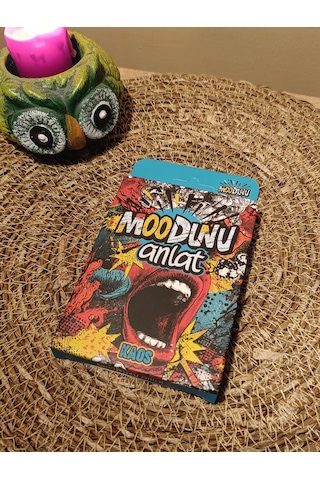 Moodunu Anlat Oyunu Kaos - Kese Hediyeli 50 Kart Eğlenceli Kart Oyunu
