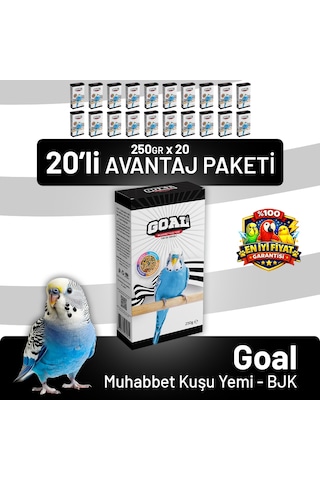 Goal Muhabbet Kuşu Yemi/bjk 250 G - 20 Adet 250 G
