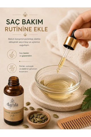 Biodamla Natural Kabak Çekirdeği Yağı 50 Ml