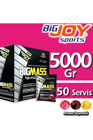 Bigjoy Bigmass Gainer 50 Servis (Paket) 5000 Gr Karbonhidrat Tozu (458474762) Bigjoy Bigmass Gainer 50 Servis (Paket) 5000 Gr Karbonhidrat Tozu (458474762)