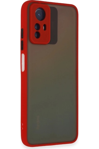 Newface - 140 - Xiaomi Redmi Note 12s Kılıf Montreal Silikon Kapak - Kmrsfres - - Kırmızı