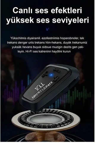 Y11 Bluetooth Kulaklık Mikrofonlu Motosiklet Kulaklığı İntercom Bt 5.3 54768823