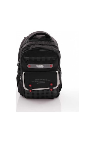 Ççs London 2 Büyük Göz 2 Küçük Gözlü Okul Ve Sırt Çantası 51978 Siyah Desenli