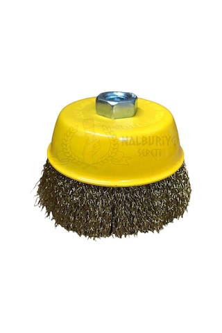 Kupa Çanak Tel Fırça Saçaklı 100 Mm.