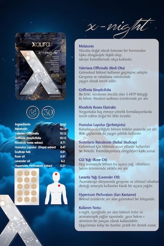 Xaura Global X-night 30'lu Transdermal Bant