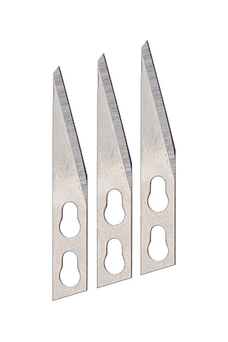 Mozart Hassas Kesim Bıçağı Yedeği 3 Lü El İşi Bıçak Seti Gri