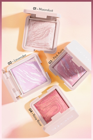 Note Cosmetics Marble Baked Blusher Fırınlanmış Allık & Aydınlatıcı - 04 Rosy Rose