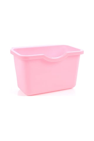 Mutfak Dolabı Kapısı Plastik Sepet Asılı Çöp Kovası Atık Kutusu Çöp Kasesi Kutusu Adm Pembe