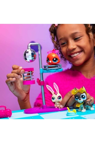 Disko Topu Dönüyor: Littlest Pet Shop Minişler Disko Oyun Seti Sahneyi Sallıyor Littlest Pet Shop - Miniş
