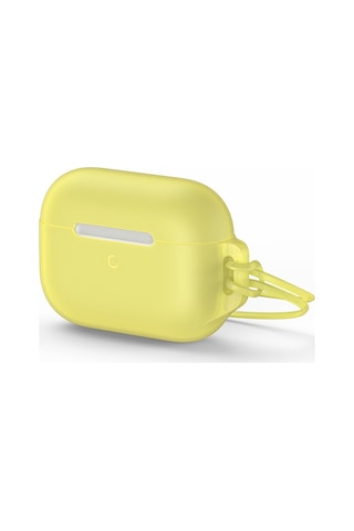 Baseus Lets Go Jelly Lanyard Apple Uyumlu AirPods Pro Silica Gel Koruma Kılıfı Wıappod-d0y Sarı Sarı