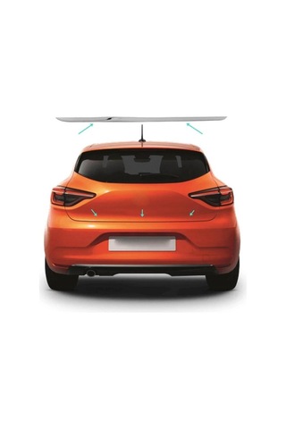 Renault Clio 5 Formlu Krom Bagaj Alt Çıta 2020 Paslanmaz Çelik N11.5132