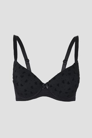 Loya Kadın Siyah Bow Hafif Destekli Sütyen Siyah