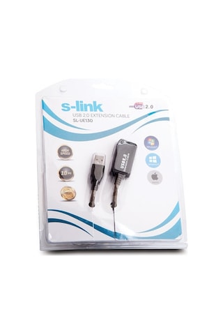 Uzatma-Usb-S-Lınk 10Mt Sl-Ue130 Usb Uzatma Kablo