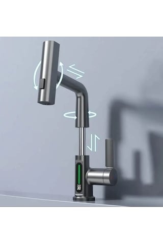 Akrobatik Spiralli Digital Eviye&lavabo Armatürü 31.01.391