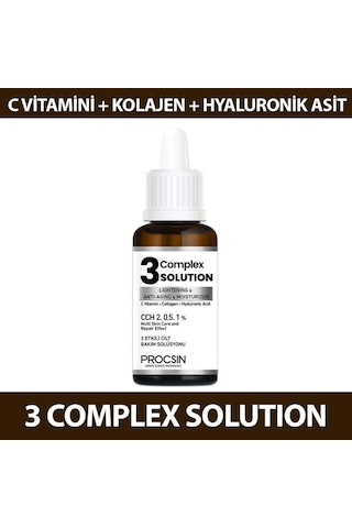 Procsın Aydınlatıcı + Sıkılaştırıcı + Nemlendirici 3 Complex Solution 20 ML