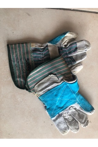 Max Safaty 4142 Gri Yeşil Takviyeli Eldiven No: 10 Bir 1 Çift !!