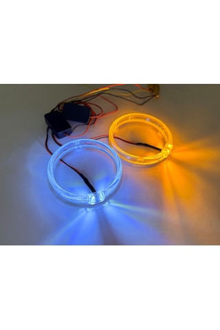 Angel Halka Cree Chipset 95mm Beyaz Turuncu Sinyal Modlu
