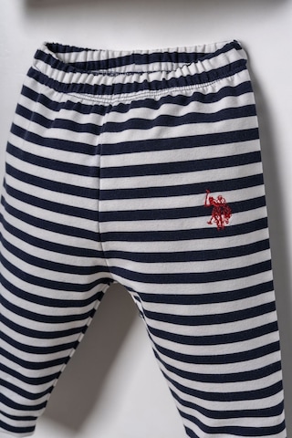 U.S. Polo Assn. Erkek Bebek Baskılı Beyaz Uzun Kol Pijama Takım Usb3162-c-v1 Usb3162-c-v1