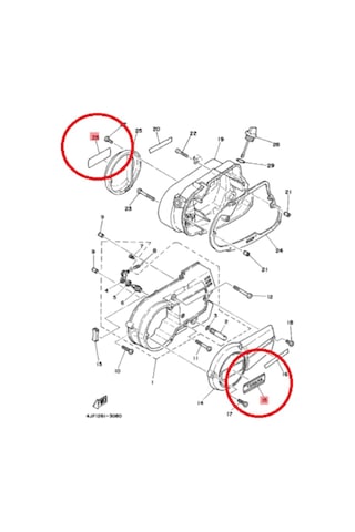 Yamaha Rx115 Or.  Sticker 4X8-15435-00