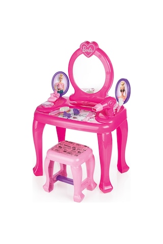 Dolu 1609 Barbie Ayaklı Makyaj Masası ve Sandalye Seti