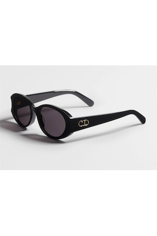 Dior Glow B3ı Cd 40258ı 25a1 01a 51-20-140 Siyah Oval Kadın Güneş Gözlüğü