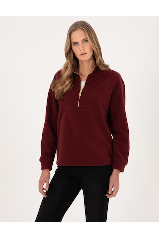 Pierre Cardin Kadın Vişne Sweatshirt 50314954-vr223 Vişne