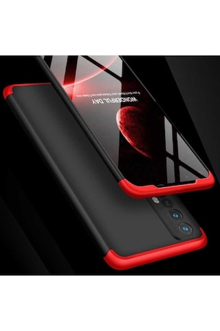 Realme 7 Kılıf Zore Ays Kapak Siyah-Gri