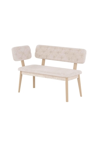 Massa Yavrulu Kanepe Puf 115 Cm Krem