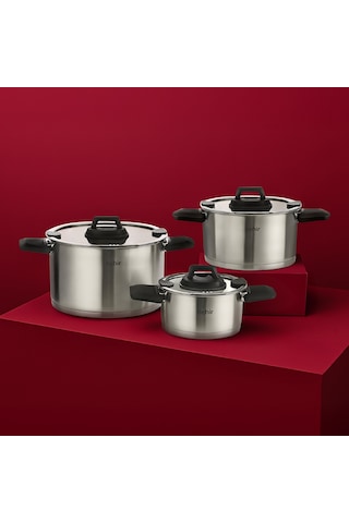 Nehir Elena Saten 6 Parça Derin Tencere Set