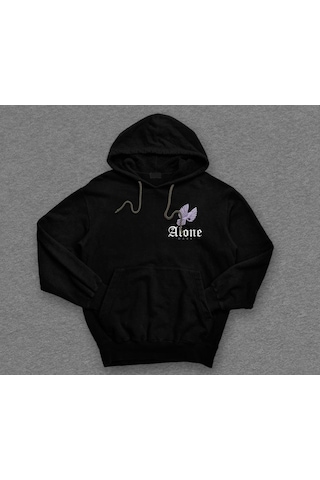 Alone Yalnız Kuş Bird Güvercin Sweatshirt Unisex Kapüşonlu Hoodie 001