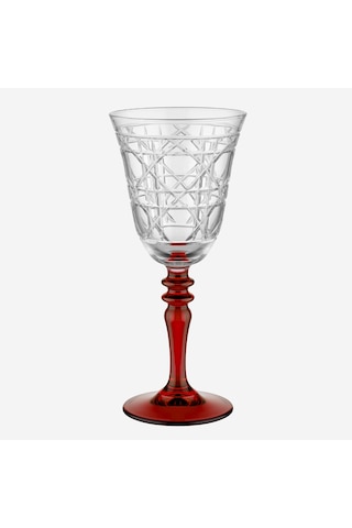 Kırmızı Cam Kadeh 270 Ml