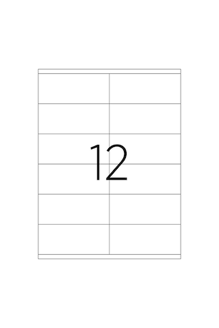 Tanex Tw-2312 Laser Etiket 70X70Mm.