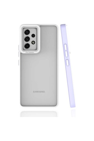 Galaxy A53 5G Kılıf Zore Mima Kenarları Renkli Silikon Kılıf