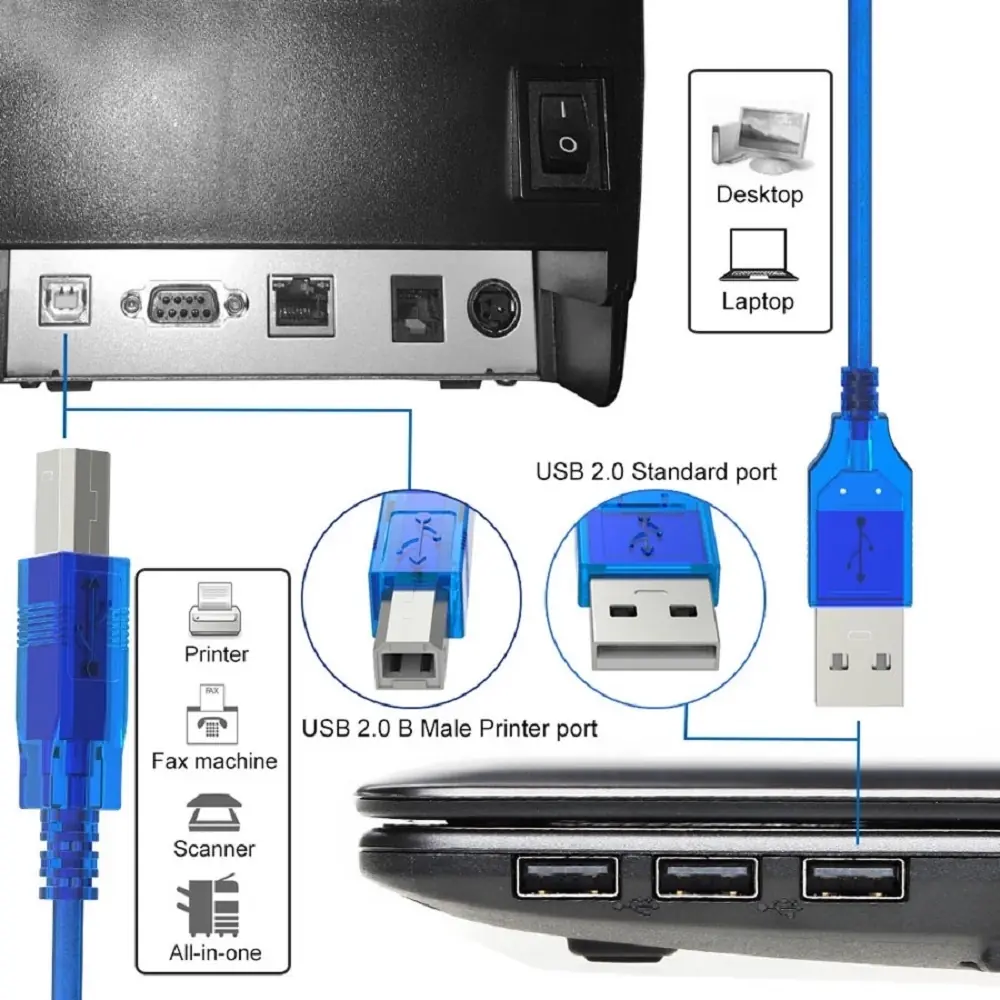 Netojen Nt-305 5mt Usb 2.0 Printer Kablo 5 Mt