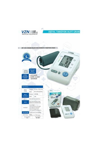 Vzn BP-1304 Tam Otomatik Dijital Koldan Ölçer Tansiyon Aleti