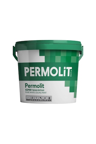 Permolit Su Bazlı Süper Tavan Boyası Beyaz 3.5 Kg. 3.5 KG