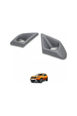 Dacıa Duster 2018 2022 Sis Kaplaması Gri 2 Parça Abs