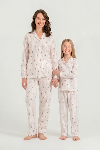 Rolypoly Anne Kız Teddy Bears Pembe Gömlek Pijama Takımı Rp3913-a-v1 Rp3913-a-v1