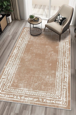 West Home Dijital Baskı Yıkanabilir Kaymaz Taban Leke Tutmaz Mutfak Halısı Salon Halısı Ve Yolluk Wh 440 Sand